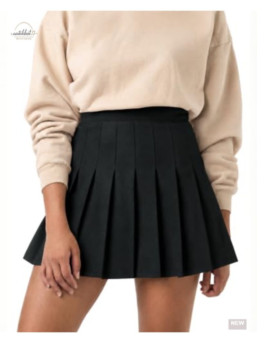 Women's High Waist A-Line Pleated Tennis Mini Skirt Built-In Shorts